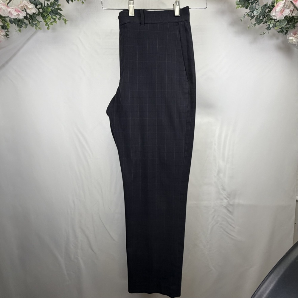 Axist Mens 34x30 Black Flat‎ Front Trousers Dress Pants Slacks (Small Run) Check